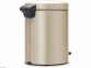 Бак для мусора  Brabantia  Pedal Bin NewIcon 5 л, шампань бежевый (304422) 2