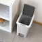 Відро для сміття MVM з кришкою і педаллю BIN-01 20 л Сіре (BIN-01 20L GRAY) 3