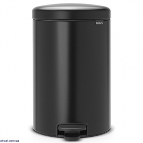 Ведро для мусора Brabantia Pedal Bin 20 л Matt Black (114106)