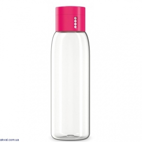 Бутылка для воды с индикатором наполнения Joseph Joseph Dot Pink 0,6 л (81051)