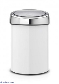 Бак для мусора Brabantia Touch Bin 3 л белый (364488)