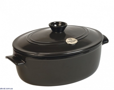 Жаровня Emile Henry Flame ceramic 6 л Черная (794560)