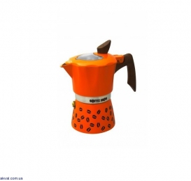 Гейзерная кофеварка GAT COFFEE SHOW на 6 чашек (104606) orange
