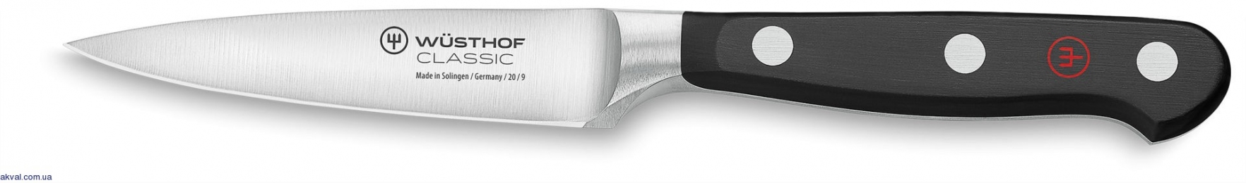 Нож для чистки овощей Wuesthof Classic Schwarz, 9 см (1040100409)
