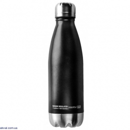 Термопляшка Asobu Central Park 510 мл Чорна з сріблястим (SBV17 BLACK/SILVER)