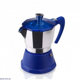 Гейзерная кофеварка GAT FANTASIA на 3 чашки (106003) blue