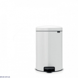 Бак для мусора Pedal Bin Brabantia New Icon, 20 л белый (111846)