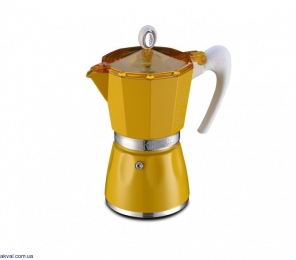 Гейзерна кавоварка GAT BELLA на 6 чашок (103806) yellow