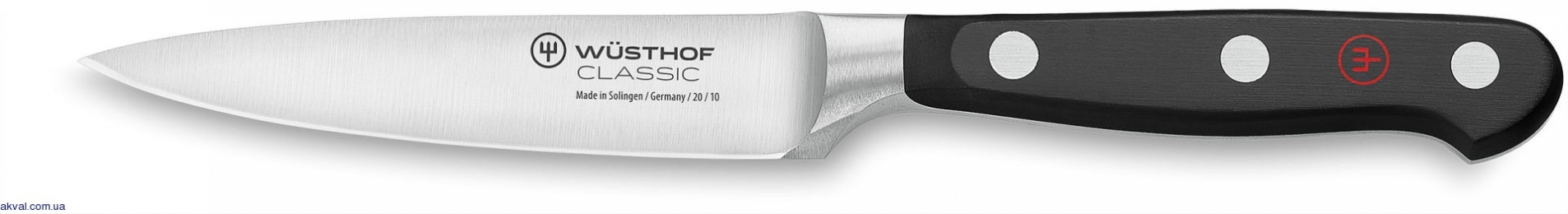 Нож для чистки овощей Wuesthof Classic Schwarz, 10 см (1040100410)