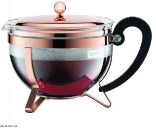 Чайник заварювальний Bodum з кришкою з боросилікатного скла 1,5 л (11656-18)