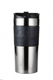 Термокружка Bodum Travel Mug 350 мл Silver-Black (11068-380S)