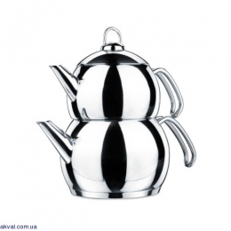 Заварочный чайник Korkmaz Droppa двойной 1.1 л/2.0 л (A104)