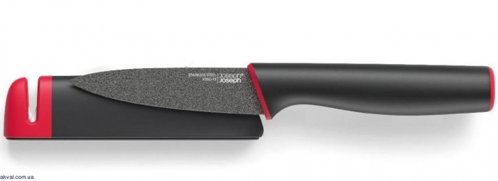 Кухонный нож JOSEPH JOSEPH Slice&Sharpen для чистки овощей и фруктов 76 мм Black (10145)