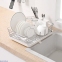 Сушка для посуды с органайзером MVM 39х30х12 см Белая (DR-02 WHITE)