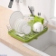 Сушка для посуды с органайзером MVM 39х30х12 см Зеленая (DR-02 GREEN)